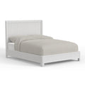 King Panel Bed in White G814