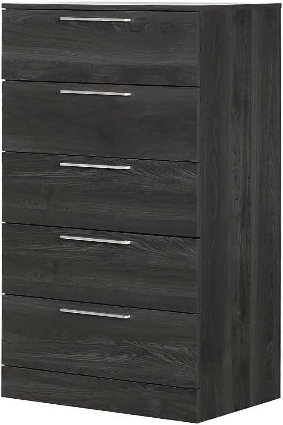 Dark Grey 5 Drawer Wood Dresser K537973