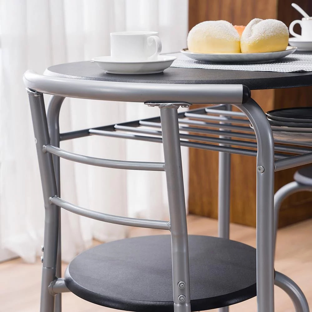 3-Piece Wooden Round Table and Chairs Set N2572