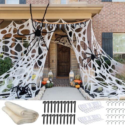 4 lb Giant Elastic Spider Web Halloween Decoration B127038