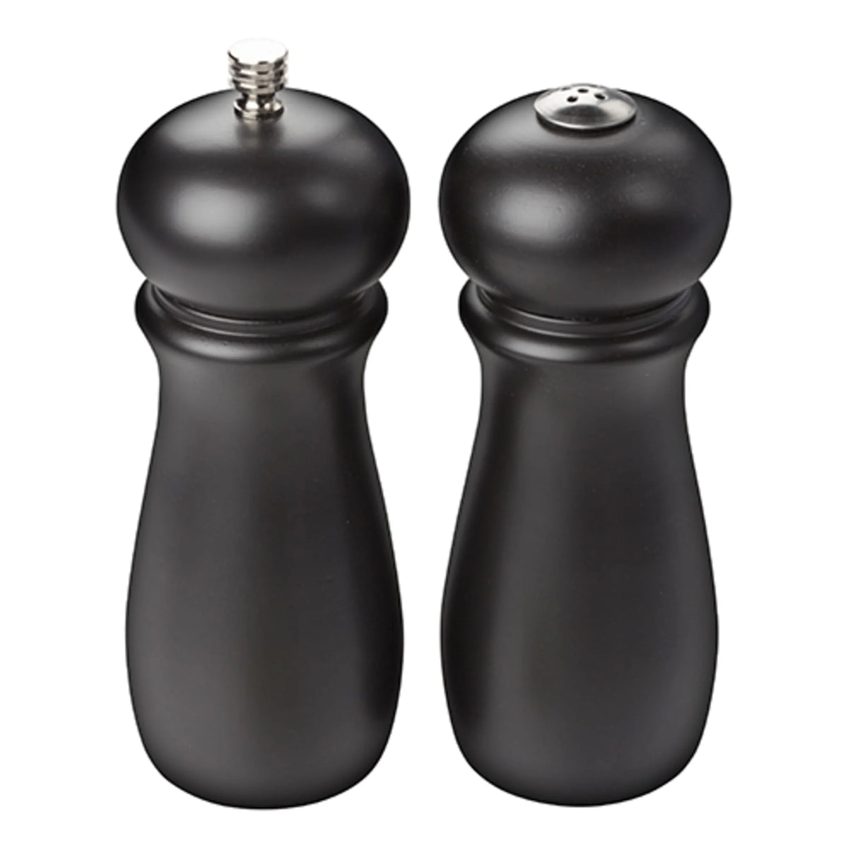 6" Salt Shaker & Pepper Mill Set Rubberwood Set of 2 Z163390
