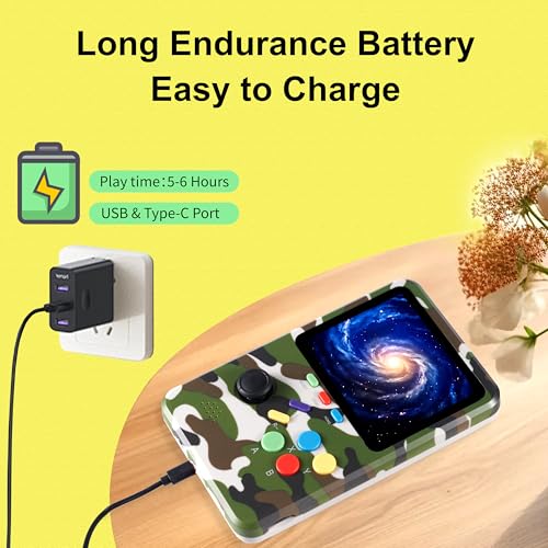 Electronic Handheld Games Device, 3D Video Game Emulator, 64GB TF Card, 3.0" HD Screen K693