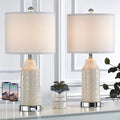 22.5" Ceramic Table Lamp Set of 2 with USB Ports Y73373