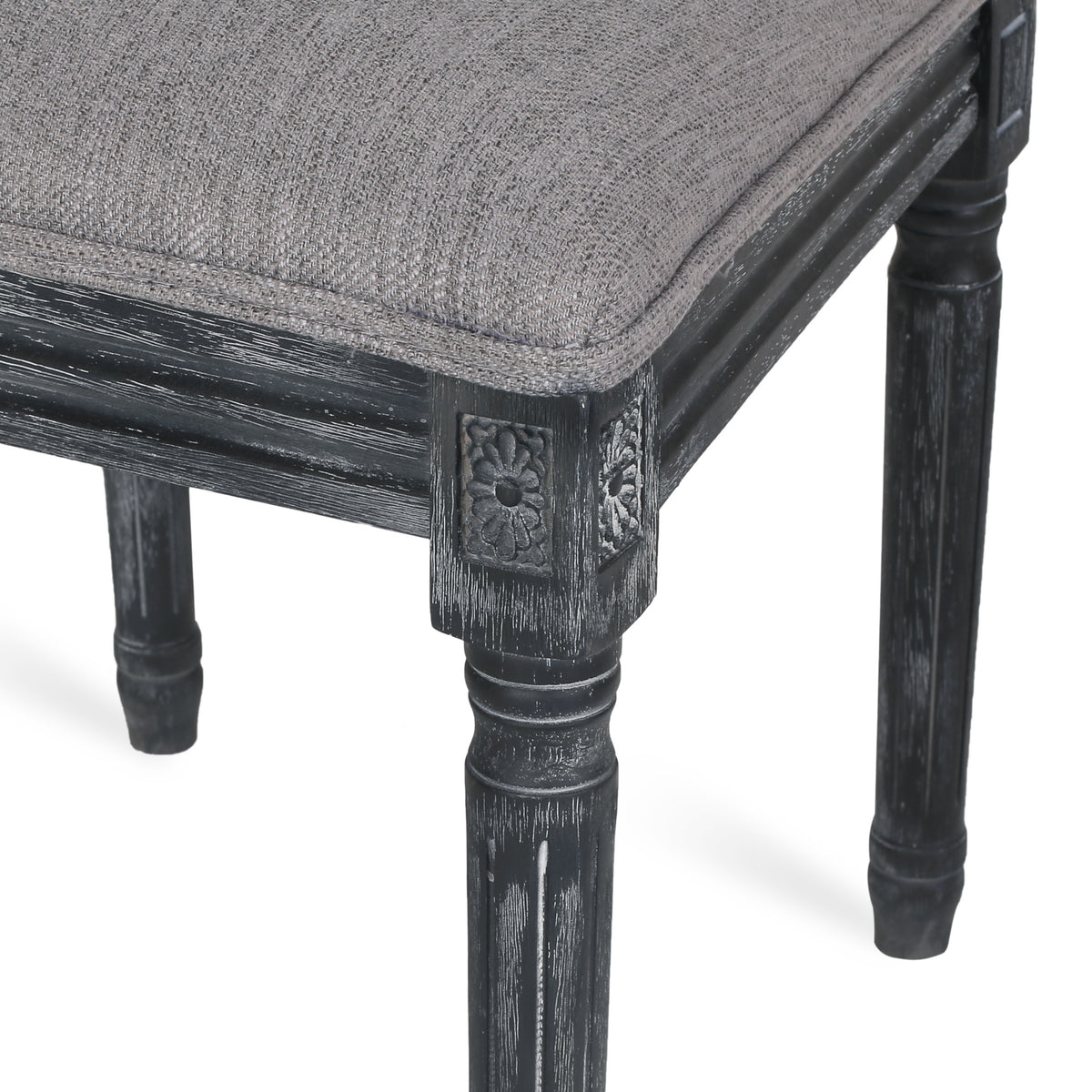 Gray Fabric Dining Chair Set of 6 X358