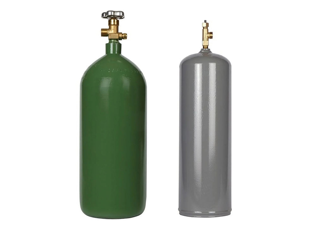 40 cu ft. Acetylene and Oxygen Welding Cylinder Set A885547