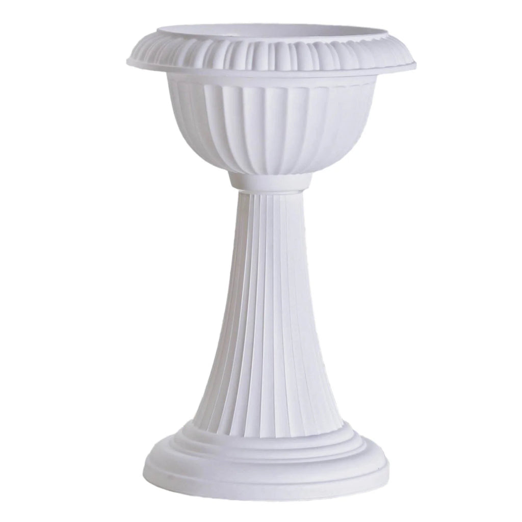 4 Pack 23" Tall White Pedestal Column Plant Stand Pot Q33942