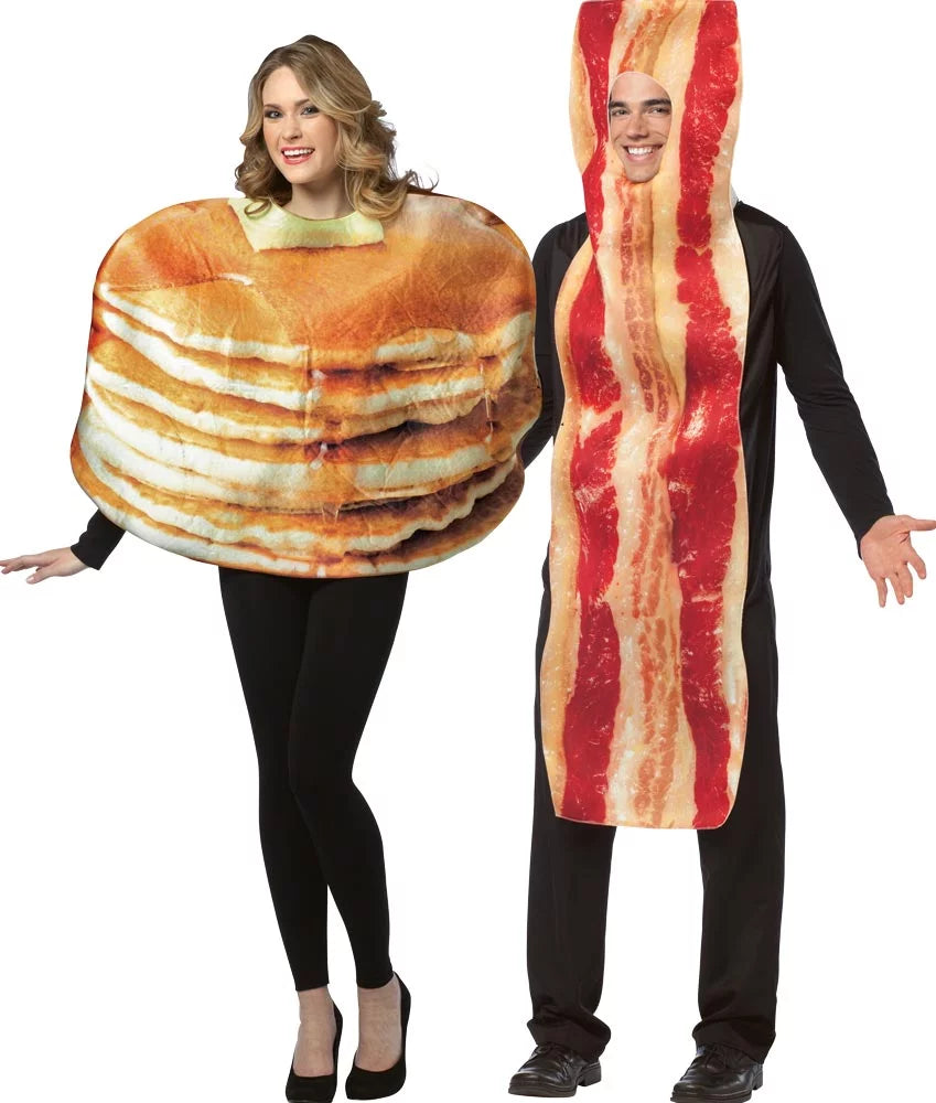 Pancake and Bacon Slice Couple I5472