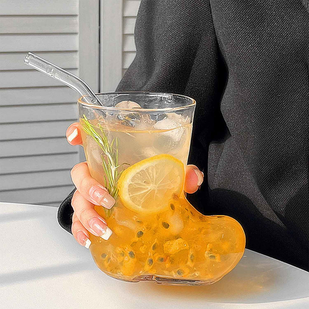 Boots Shape Drinking Glasses 380ml C8351