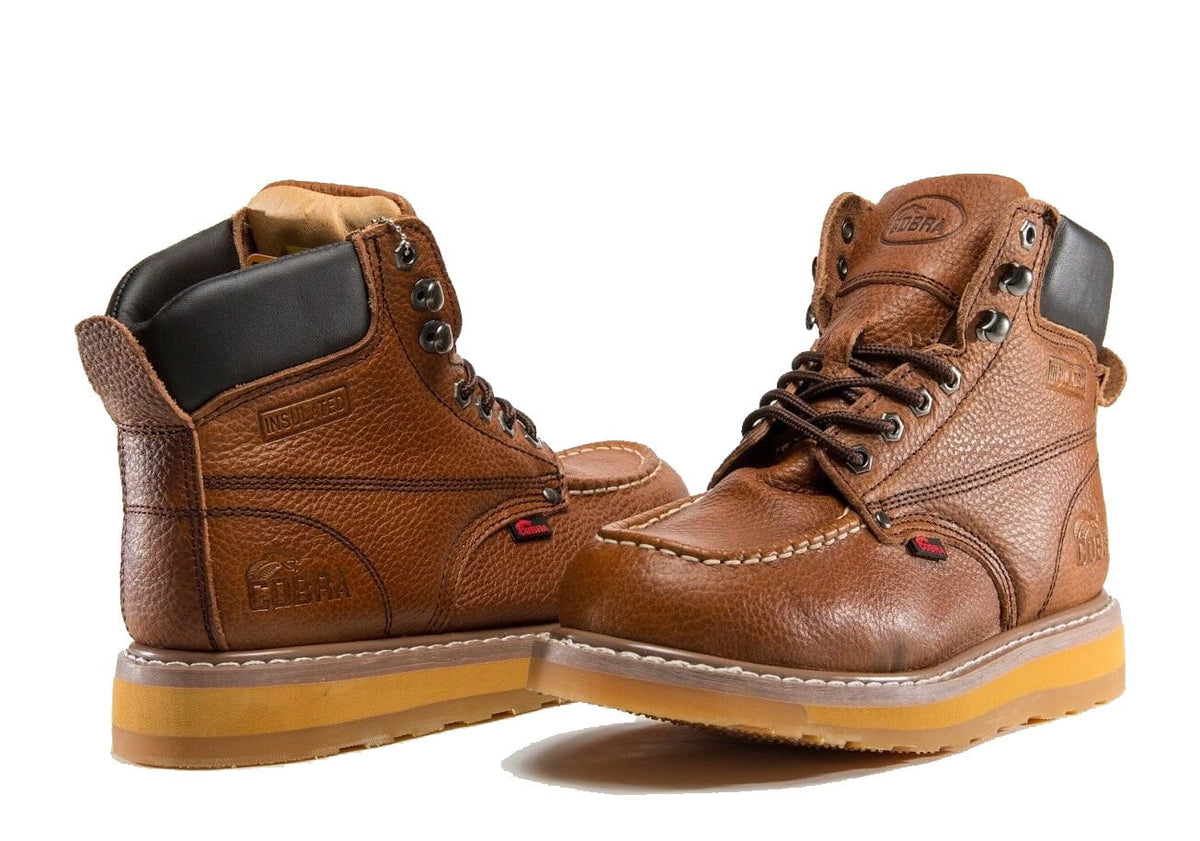Dark Brown Genuine Leather Work Boots G701068