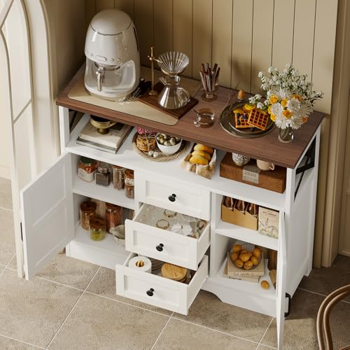 Buffet Cabinet Sideboard with 3 Drawers and 2 Doors Z456232