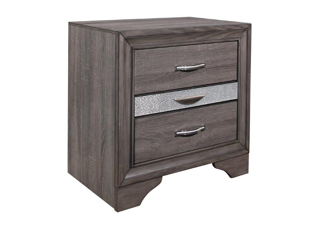 Queen Bedroom Set 5Pcs Weathered Grey J671822