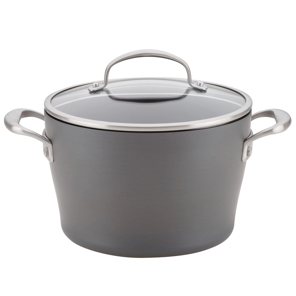 Hard-Anodized Nonstick Dutch Oven with Lid, 5 Quart, Dark Gray W494258