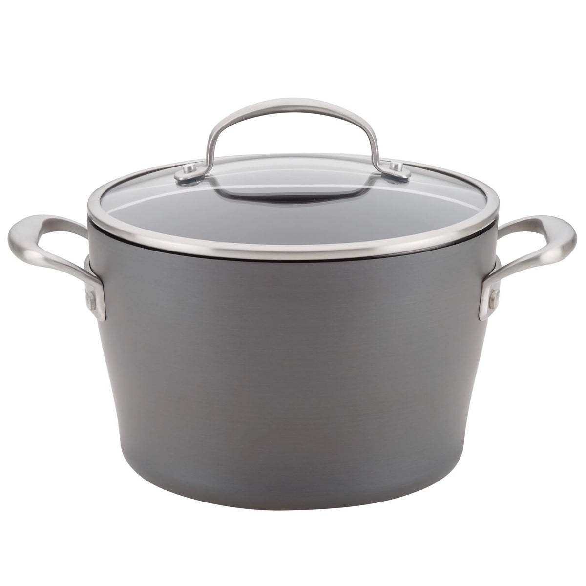 Hard-Anodized Nonstick Dutch Oven with Lid, 5 Quart, Dark Gray W494258