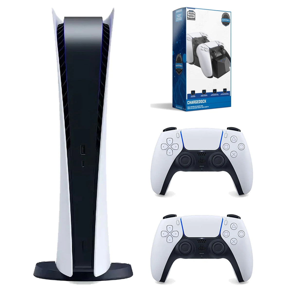 White Console with Extra Controller and Charge Dock A5808