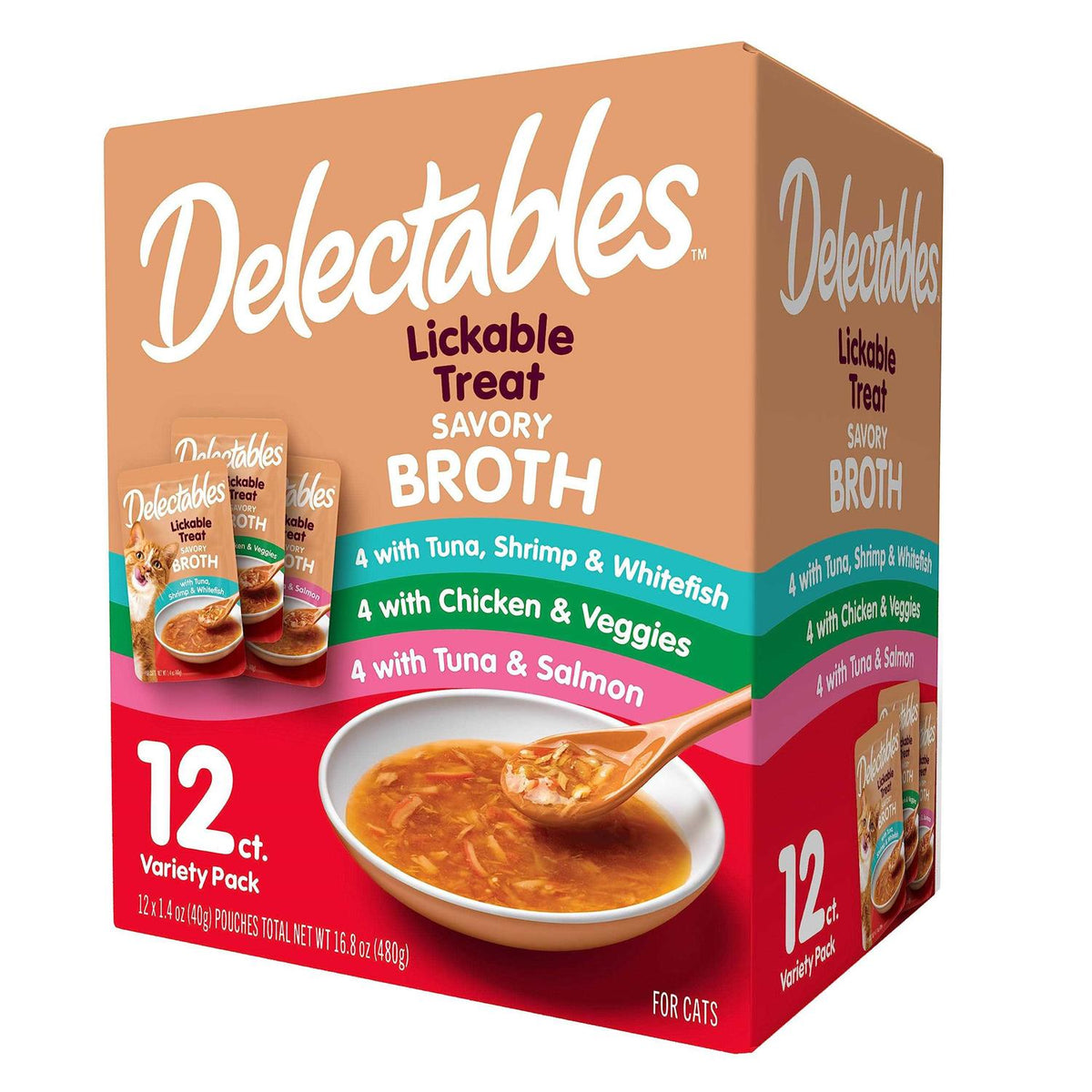 Savory Broths Cat Treats Variety Pack E91626