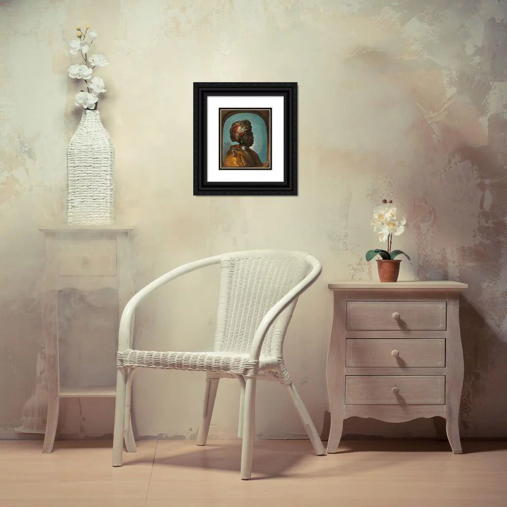 Black Ornate Wood Framed Museum Art Print Y607348