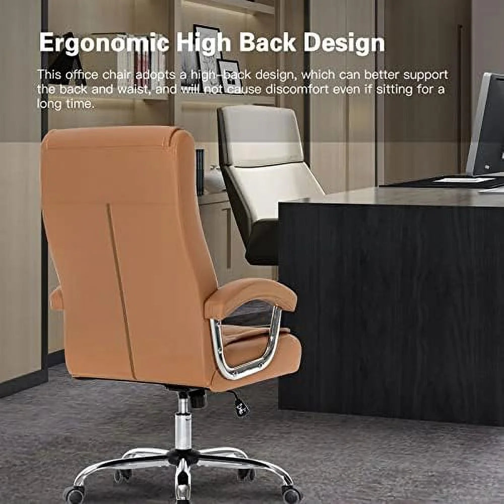 Black Adjustable Leather Executive Office Chair A302547