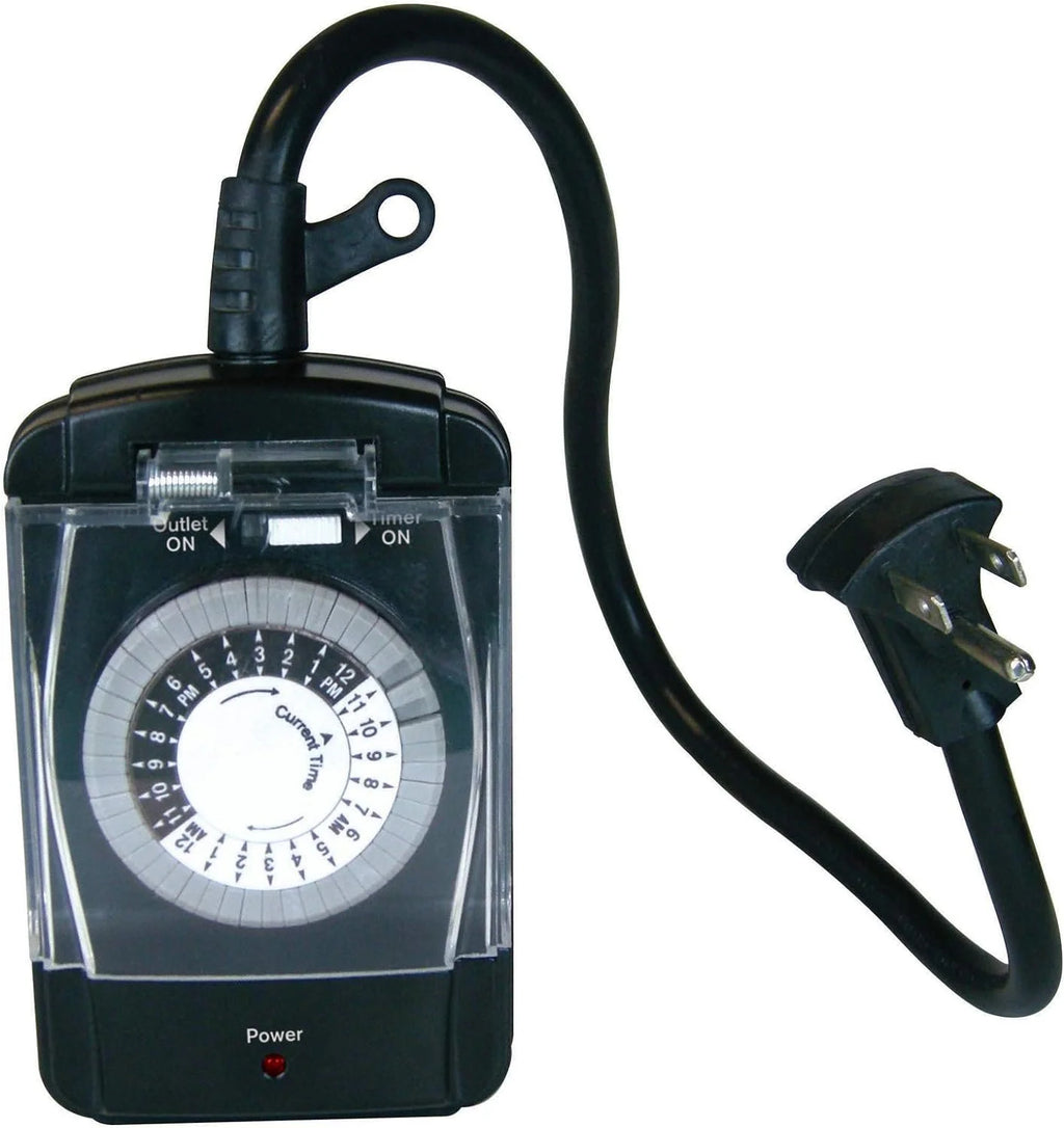 2-Outlet Pigtail with 24 Hour Timer Z16490