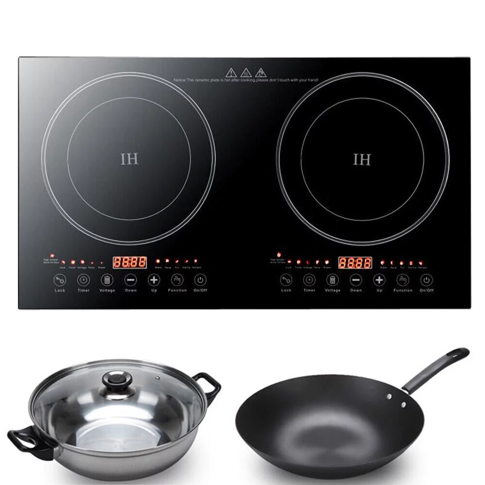 2400W Portable Induction Cooktop Dual Burner J89397