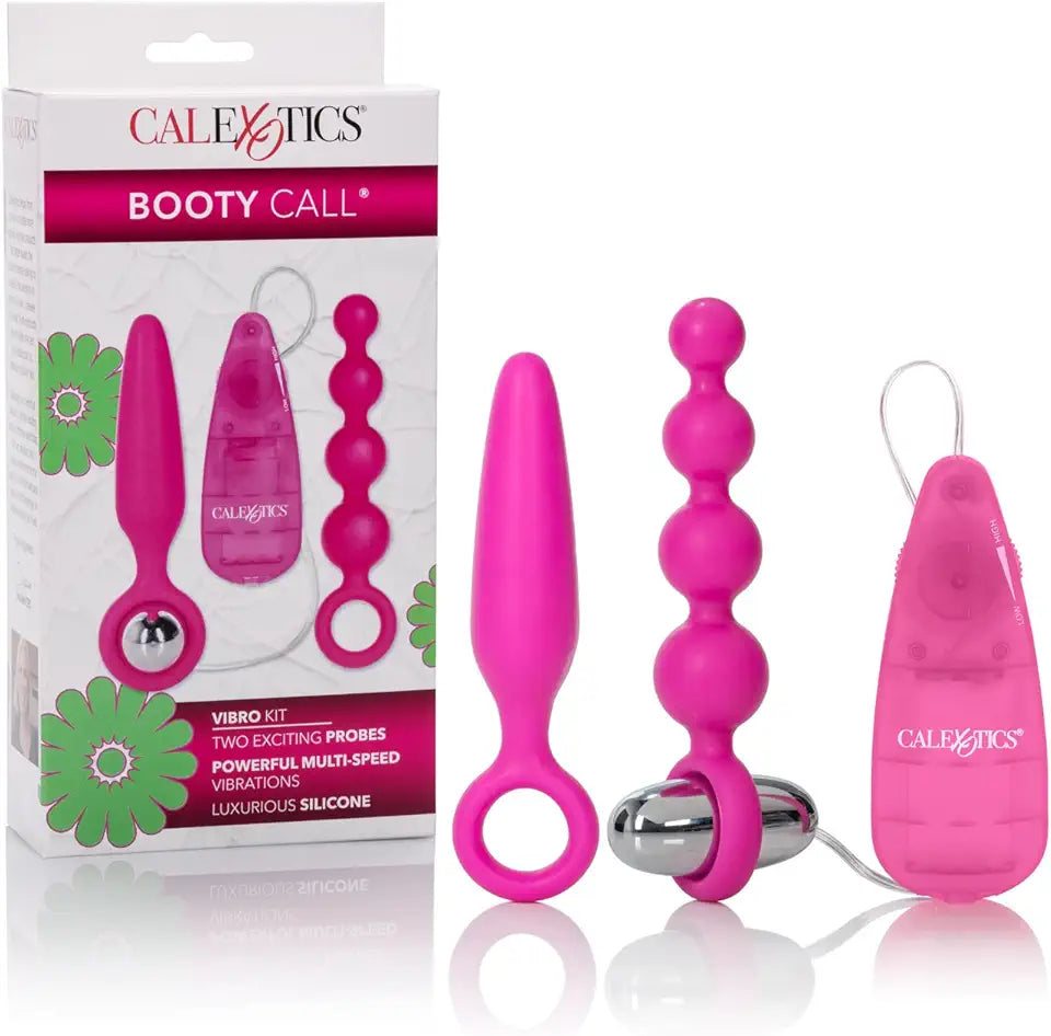 Vibrating Bullet Anal Pleasure Beads Pink Adult Sex Toy Z667104