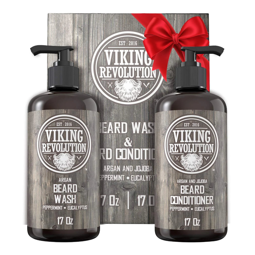 Beard Wash & Beard Conditioner Peppermint & Eucalyptus 34 Oz K6562