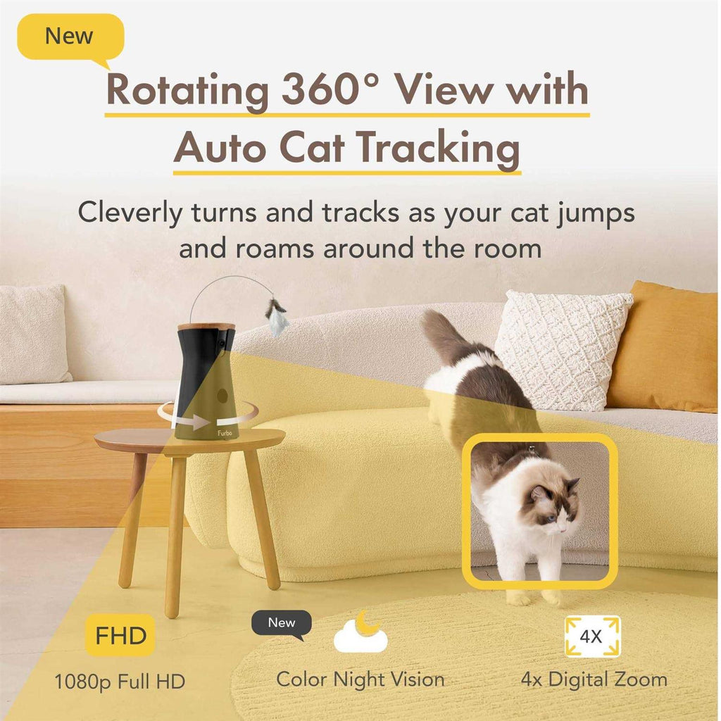 360 View Cat Camera Treat Dispenser J742