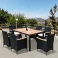 7-Piece Outdoor Patio Wicker Dining Set U604