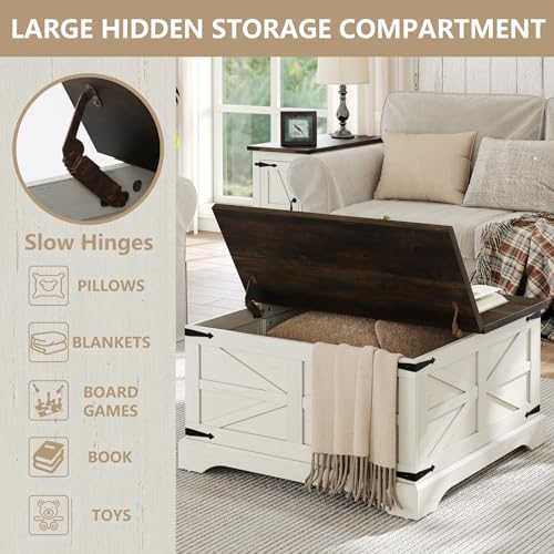 Black Lift Top Wood Coffee Table T563