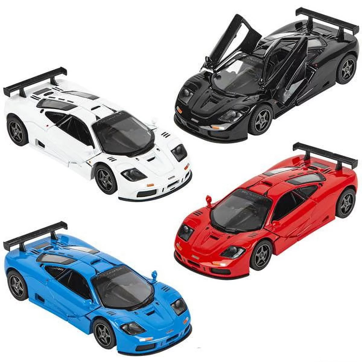 Pull Back Die-Cast Metal Vehicles Set of 4 5 inch 1:34 Scale C357