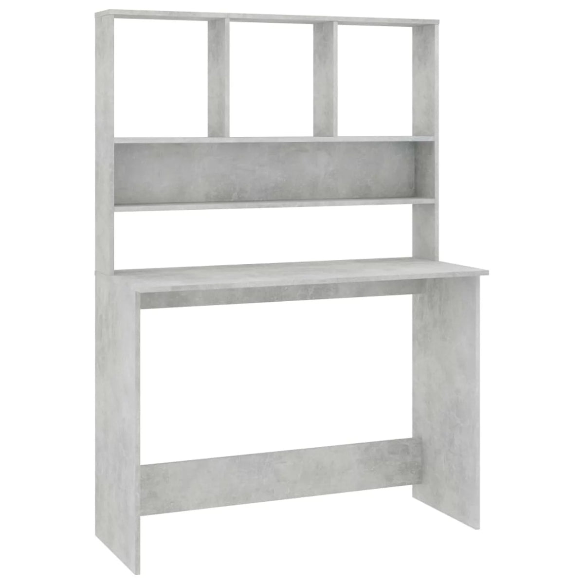 Desk with Shelves Concrete Gray Q1383