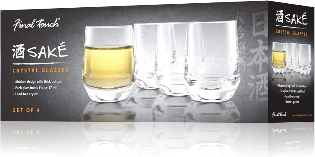 Sake Glasses, Set Of 4, Lead-Free Crystal L690