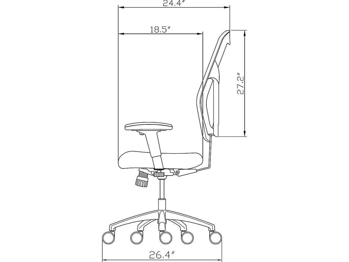 Black Executive High-Back Chair O3448
