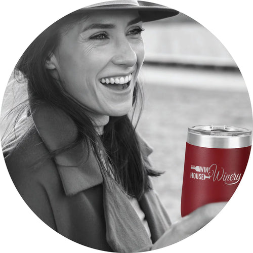 12 oz Stainless Steel Vacuum Insulated Wine Tumbler I586