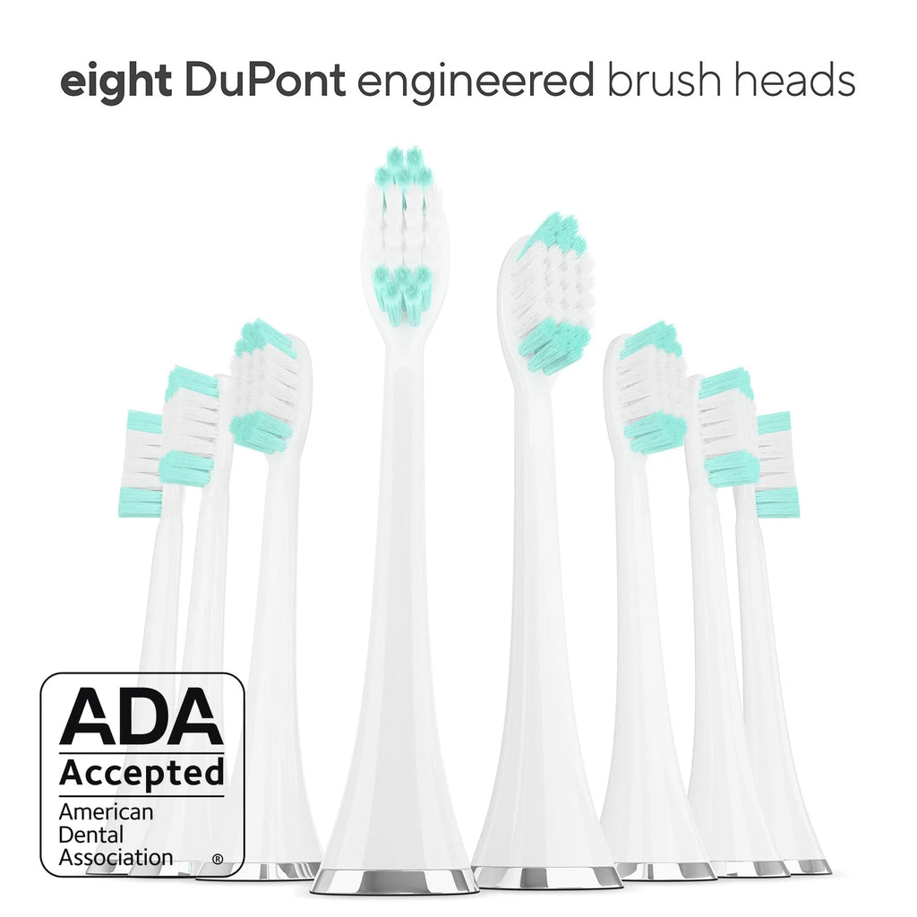 Ultra Whitening Electric Toothbrush with 8 Brush Heads & Travel Case P37560