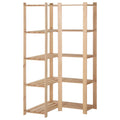5-Tier Solid Wood Pine Corner Rack K1942