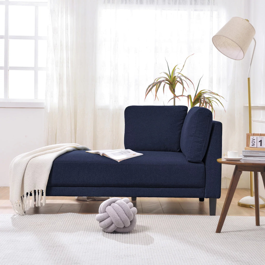 65" Fabric Upholstered Corner Lounge Chair K720624