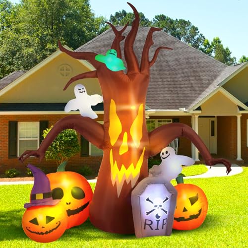8FT Inflatable Dead Tree with LED Lights I6445