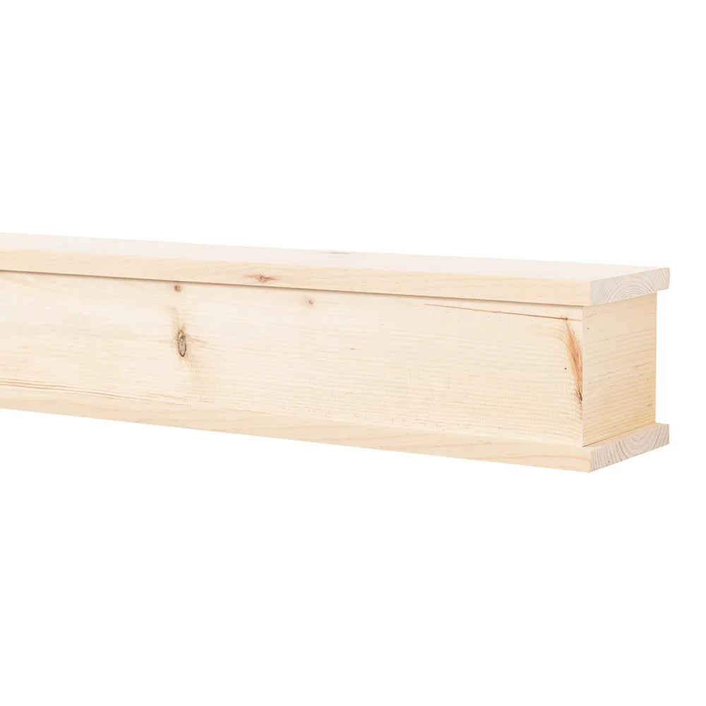 72 inch Floating Wood Fireplace Mantel Shelf R27896