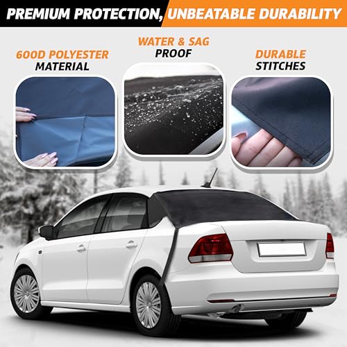 Waterproof Windshield Snow Cover with Side Mirror Covers 2-Pack D1251