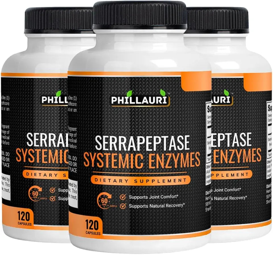 Serrapeptase Systemic Enzymes Capsules Pack of 3 L935
