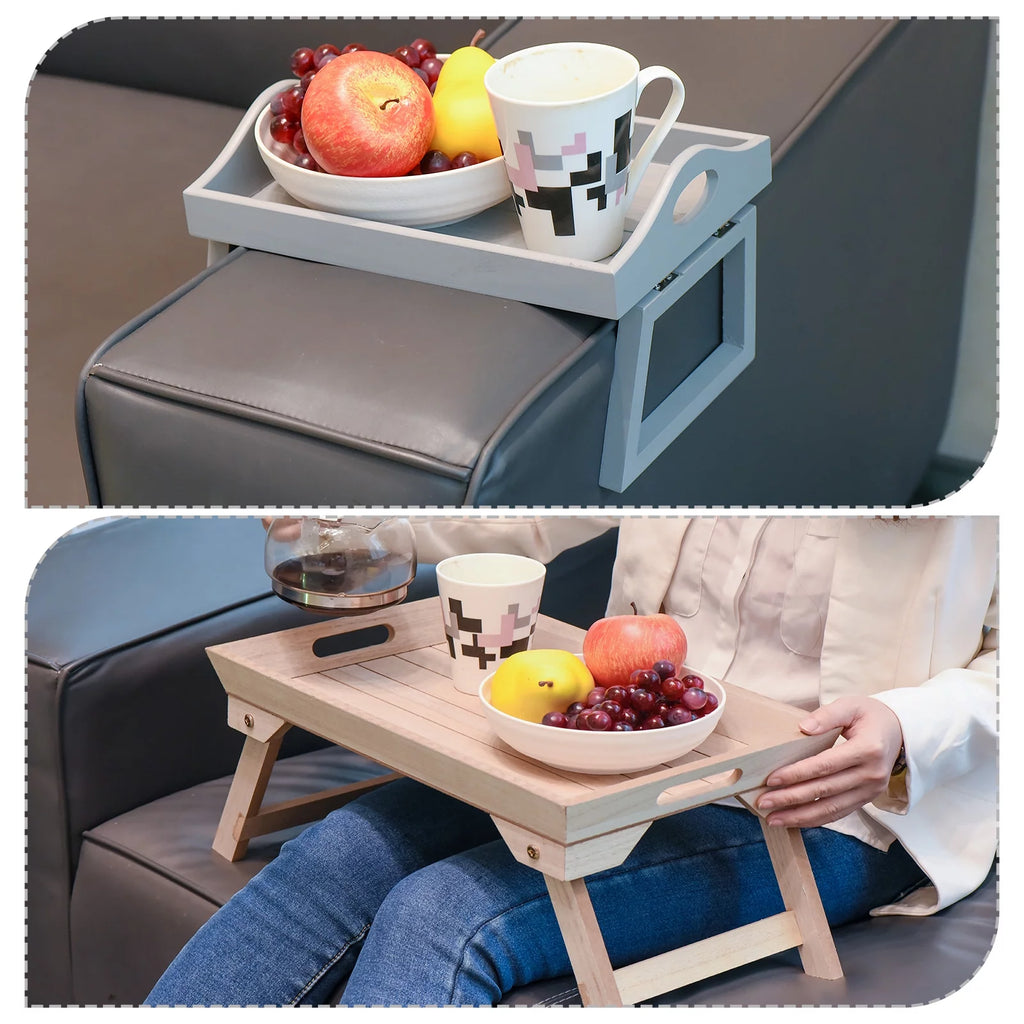 45x28x22cm Folding Legs Breakfast Tray Table G76128