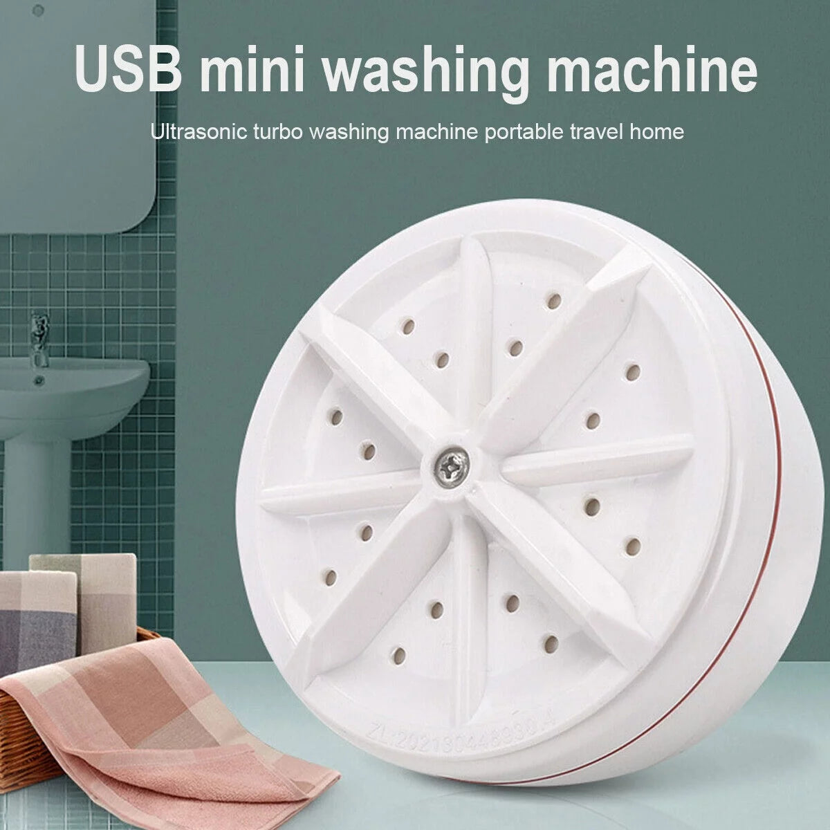 Ultrasonic Turbine Portable Mini Washing Machine X906