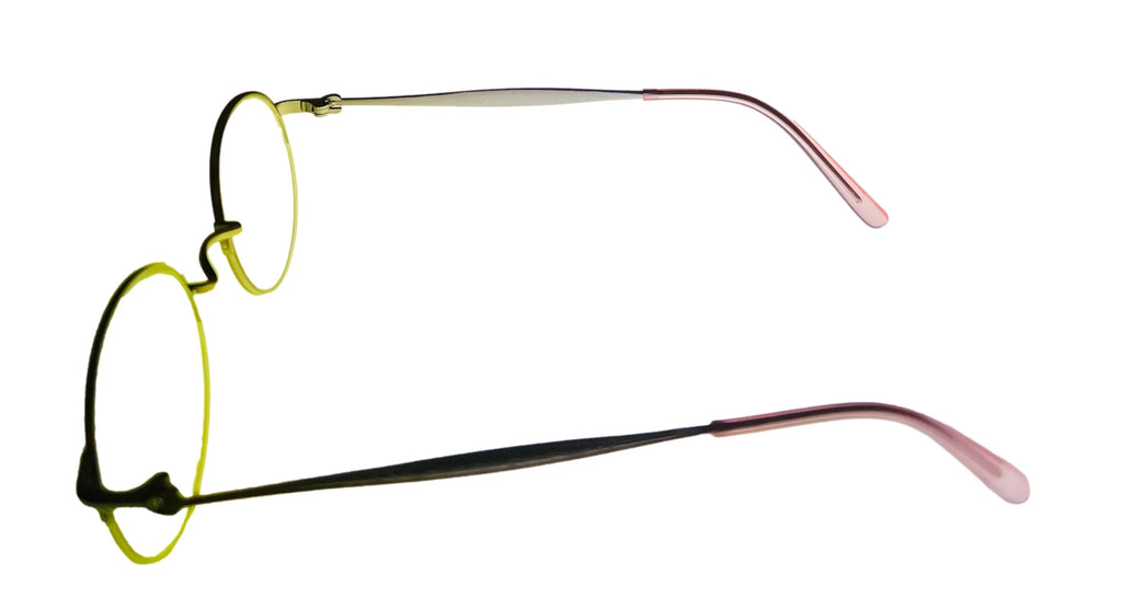 Violet Round Rimless Metal Eyewear Frame T521194