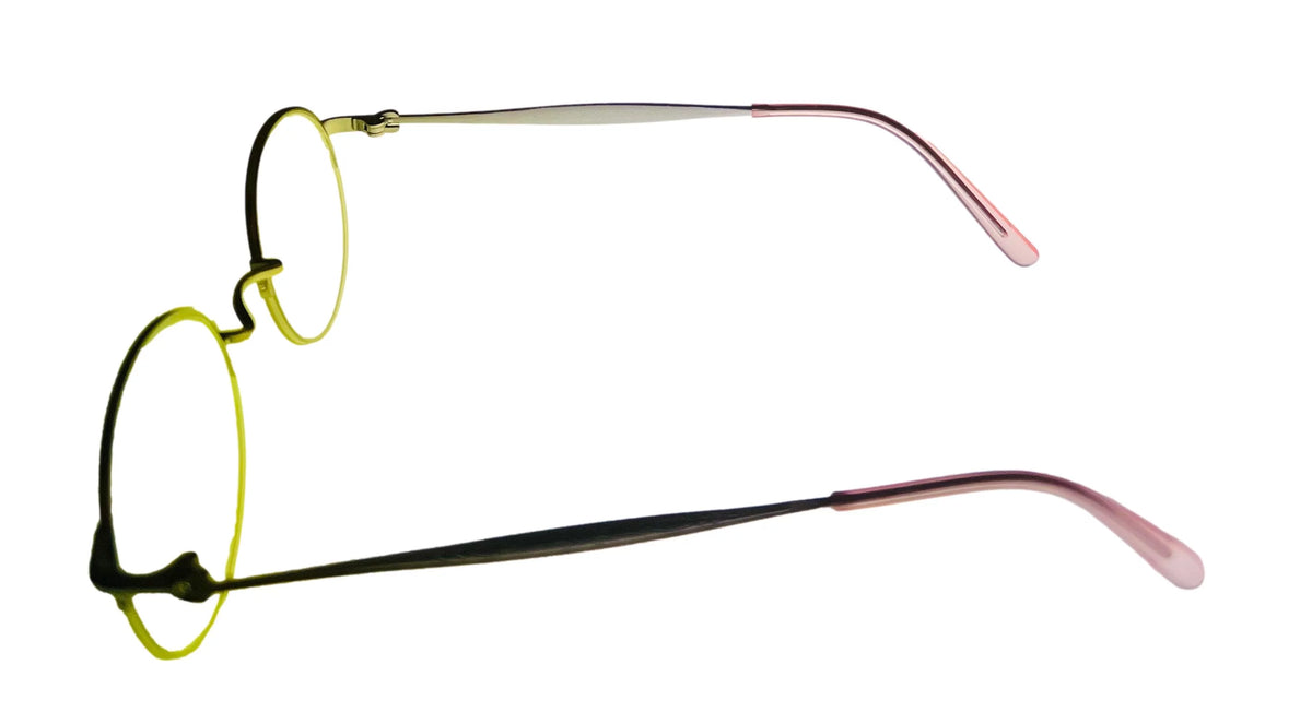 Violet Round Rimless Metal Eyewear Frame T521194