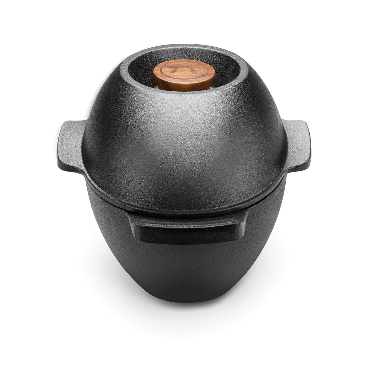 Cast Iron Seafood and Mussel Pot with Lid, 2.5 Quart, Black I4863