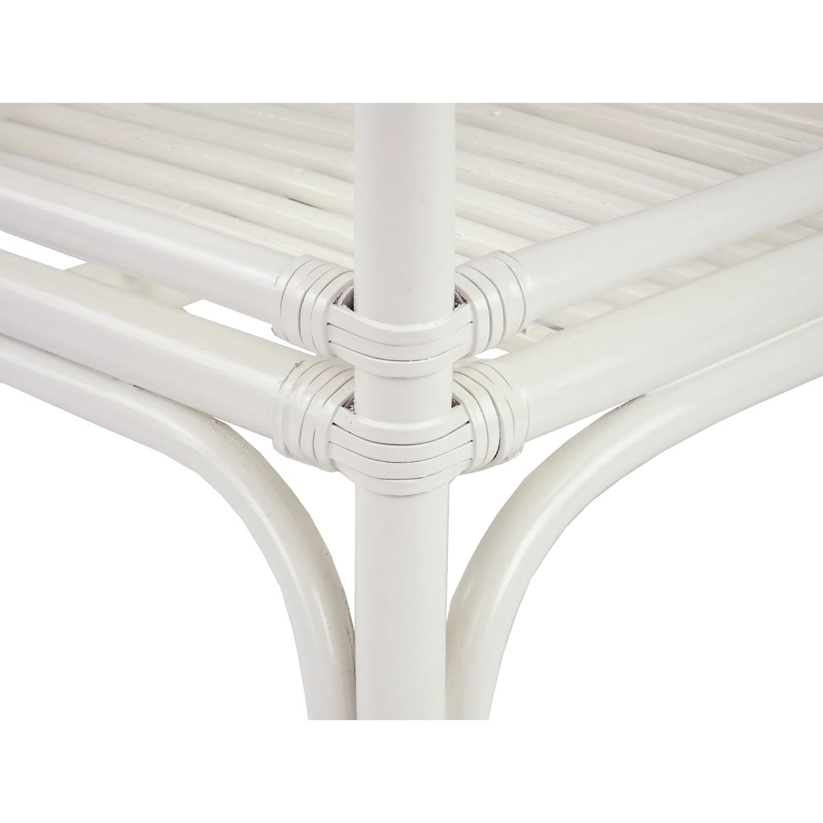 White Square Rattan Coffee Table X2676