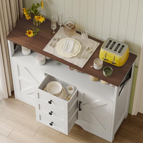 Buffet Cabinet Sideboard with 3 Drawers and 2 Doors Z456232