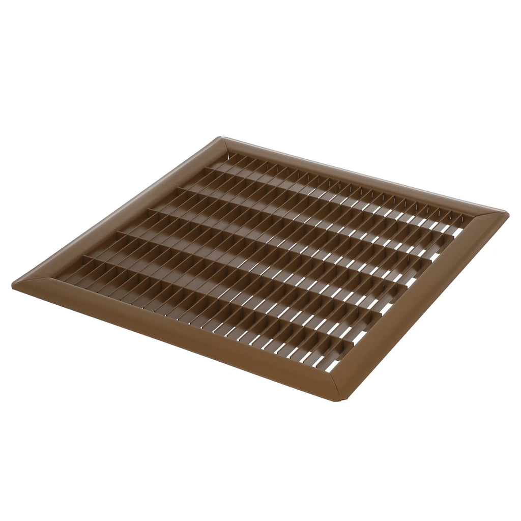 6in x 8in Imperial Brown Heavy Gauge Steel Floor Grille X558601