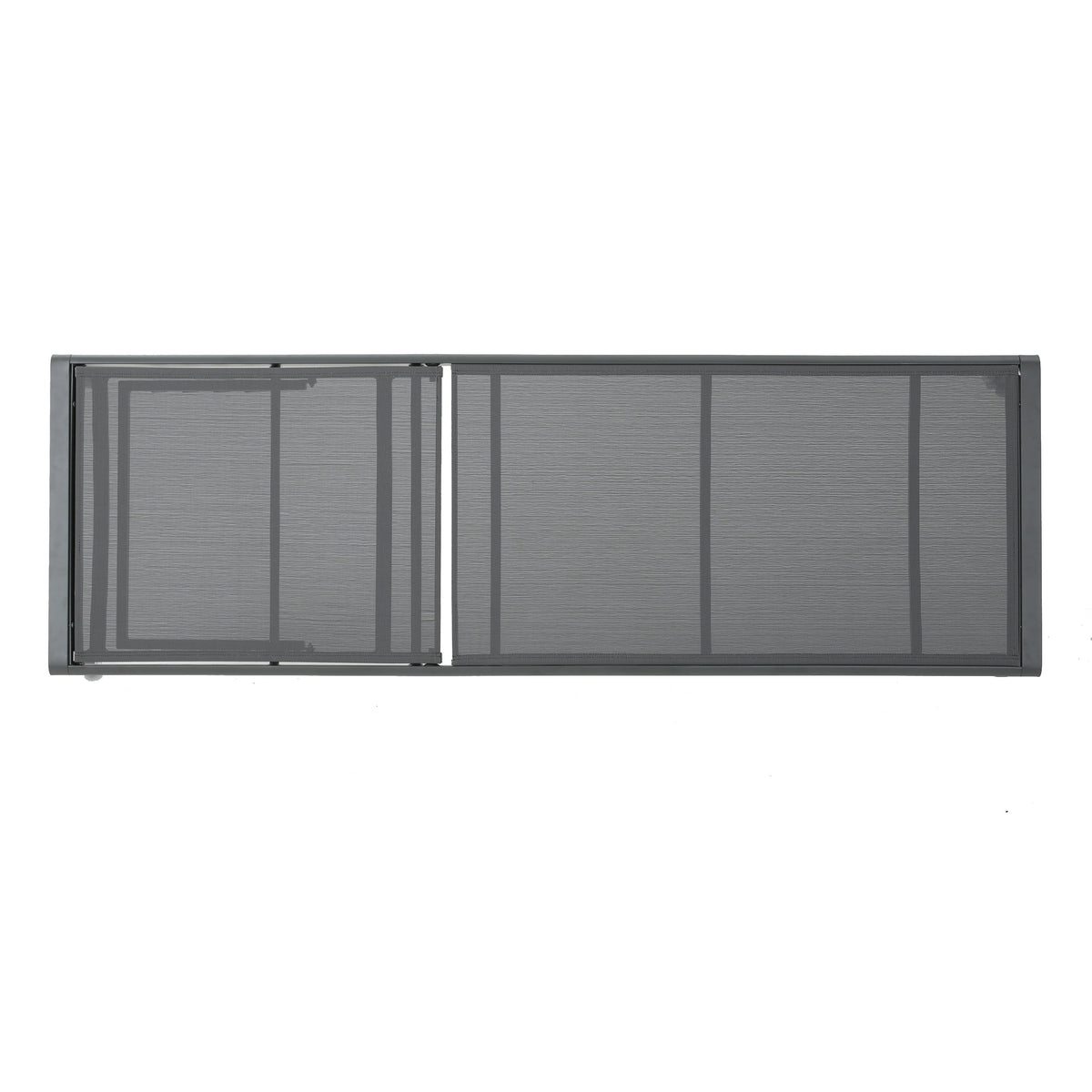 Grey Aluminum Chaise Lounge and Side Table W72103