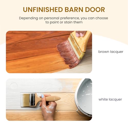 36in x 84in Sliding Barn Door with Hardware Kit Z3481